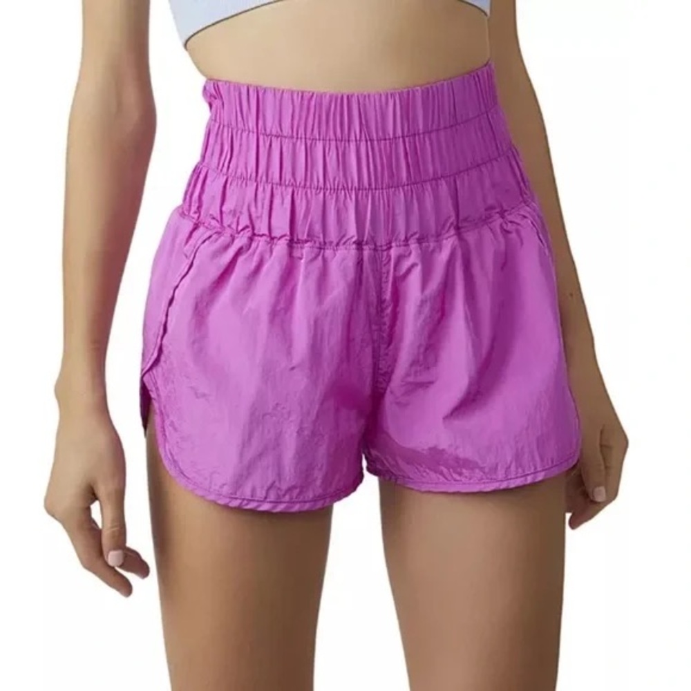 Free People Movement purple pink running shorts